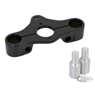 Triple clamp Black inline for Springer