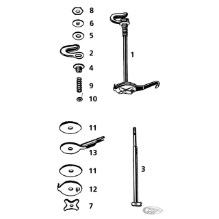Chrome Lever steeringdemper