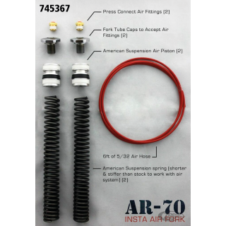A.S. air piston kit 41mm fork w/OE trees