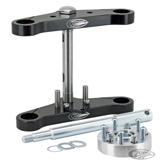 Fat Alu Black Gabelbrücke Kit für Harley FXD 00-03 XL Sportster 00-07