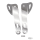 GZP chr tie-down bracket kit FLH/T14-UP
