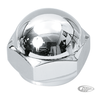 GZP Chrome Glide acorn top stem nut 1"-2