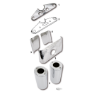 GZP Upper cvr wide-glide Stainl.3 1/2" c