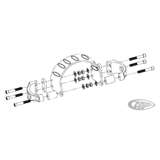 GZP Black Tomahawk fork brace Wide Gl