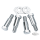 Shock mounting kit chrome F*ST84-17