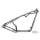 Hardtail frame XL86-03 180 1.25" R=30 +2