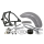 GZP Stainless splash guard with hardw