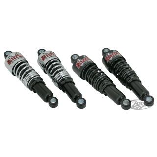 Burly 10.5" blk shocks chr sprng XL88-03