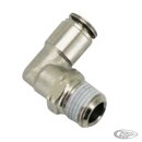 Air line connector threaded,90Degree