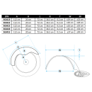 13.5" Rigid Custom round top untrimmed