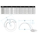 14.25" Rigid Custom round top untrimmed