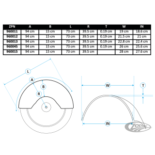 7.50" St smooth stretch classic R. fend