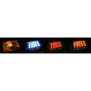 GZP Chrome ABS fender tip front amber le