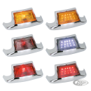 GZP Chrome ABS fender tip front amber le