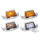 GZP Chrome ABS fender tip front amber le