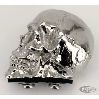 GZP Chrome fender mounted skull