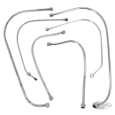 set of 3 oilpipes steel white plated, WL