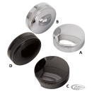 GZP long skirted gas cap fine knurling