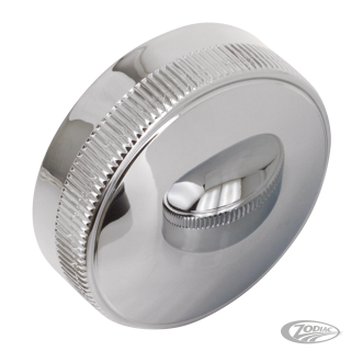 GZP Chr skirted gas cap coarse knurling