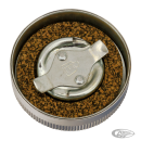 GZP Chr skirted gas cap coarse knurling