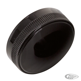 GZP Blk skirted gas cap coarse knurling