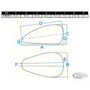 Teardrop Gas tank f/screw cap XL Sportster 04-06