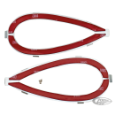 Pair tank name plate brackets