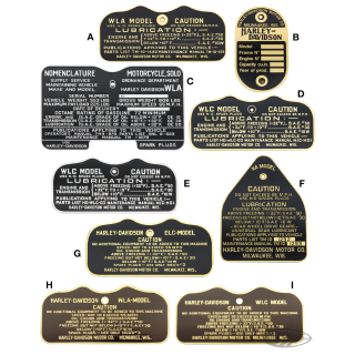 Dataplate, WLA, military, 1944-1945 styl