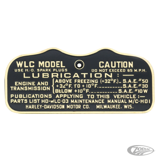 cautionplate late 42WLC military brass