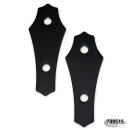 Coffin Plain 2" tankrisers Black