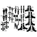 Coffin Plain 2" tankrisers Black