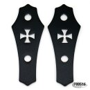 Coffin Iron Cross 2" tankrisers black