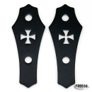 Coffin Iron Cross 2" tankrisers black