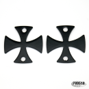Iron Cross Round 2" tankrisers black
