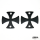 Iron Cross Round 2" tankrisers black