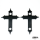Gothic Cross 1 2" Tankrisers black