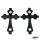 Gothic Cross 2 2" Tankrisers black