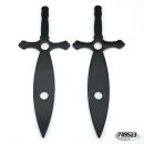 Saxon Sword 2" Tankrisers black