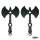 Viking Axe 2" Tankrisers black