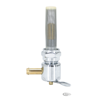 GZP Chrome petcock 22mm bung, left side