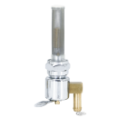 GZP Chrome petcock 22mm bung outlet down