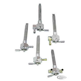 POWER FLO petcock single down outlet alu