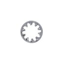 Zinc int. lockwasher, #8 - 25 pack