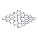 Zinc int. lockwasher, #8 - 25 pack
