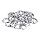 Zinc int. lockwasher, #8 - 25 pack