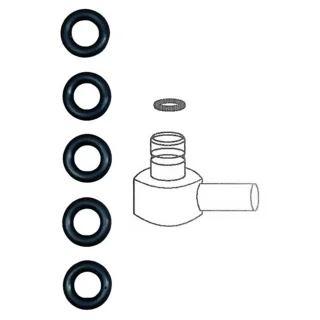 5Pck Fueltool Fuel Line male end o-ring