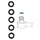 5Pck Fueltool Fuel Line male end o-ring