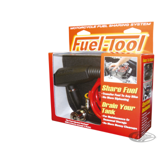 Fueltool motorcycle fuel transfer system