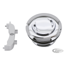 GZP Chr flushmount 1.5" gascap w/paintsv