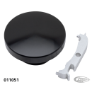 GZP black smooth screw in cap 82-e18